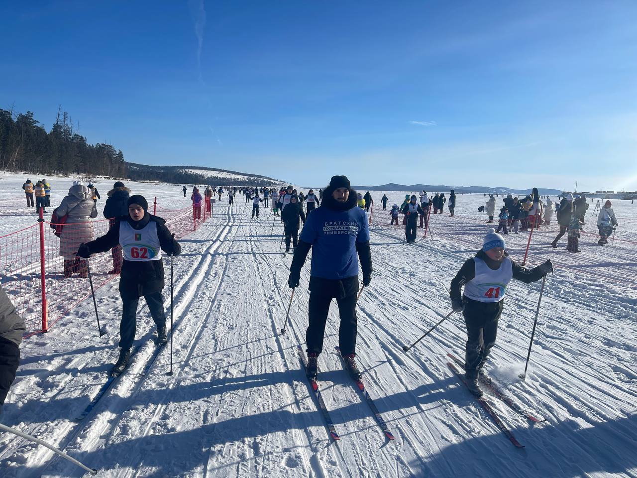 14 февраля 2026 года студенты и сотрудники БрГУ приняли участие в «Братской лыжне–2026»