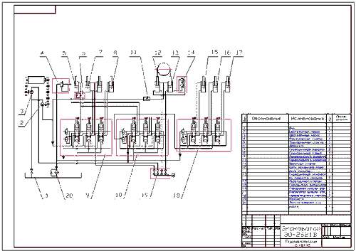 Схема гидравлики эо 2621 схема