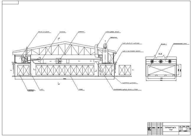 План сушильного цеха чертеж